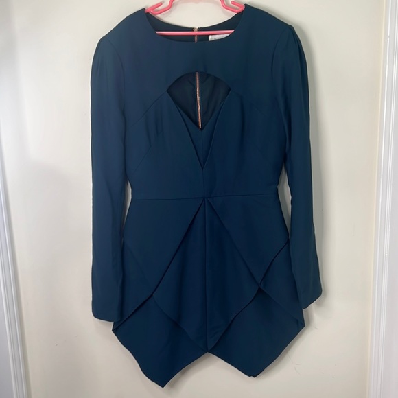 Finder Keepers Last Goodbye Asymmetric Hem Mini Dress Size Small - Picture 6 of 15